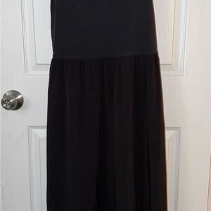 Athleta Black Maxi Skirt with Subtle Texture